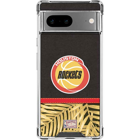 NBA Houston Rockets Retro Palms Google Pixel 8a Clear Case
